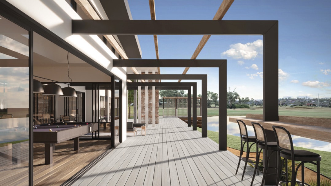 Majestic Tamworth - clubhouse terrace artist impression