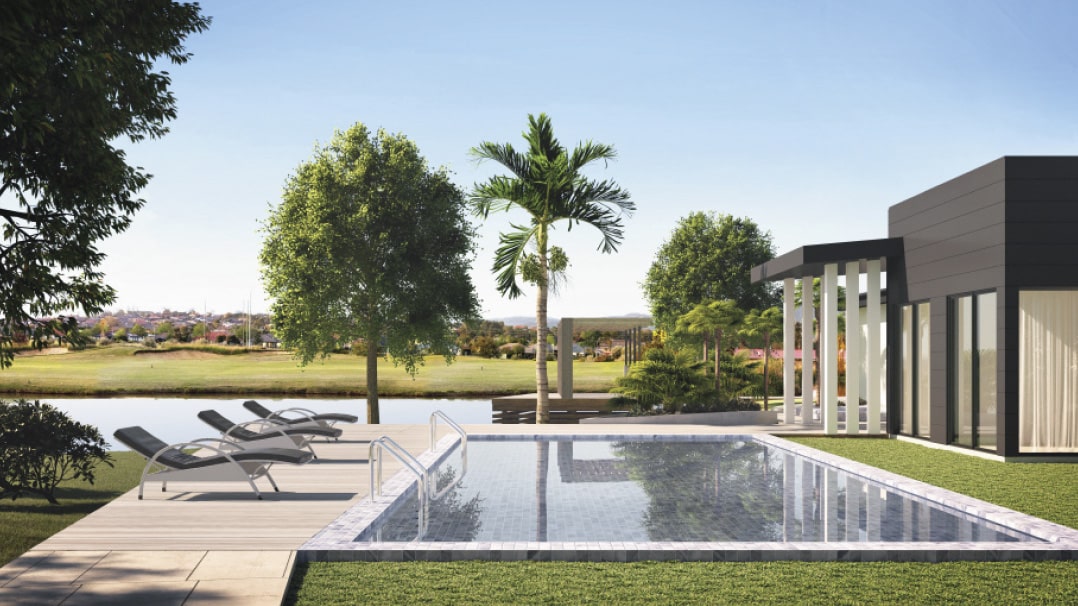 Majestic Tamworth - clubhouse pool artist impression