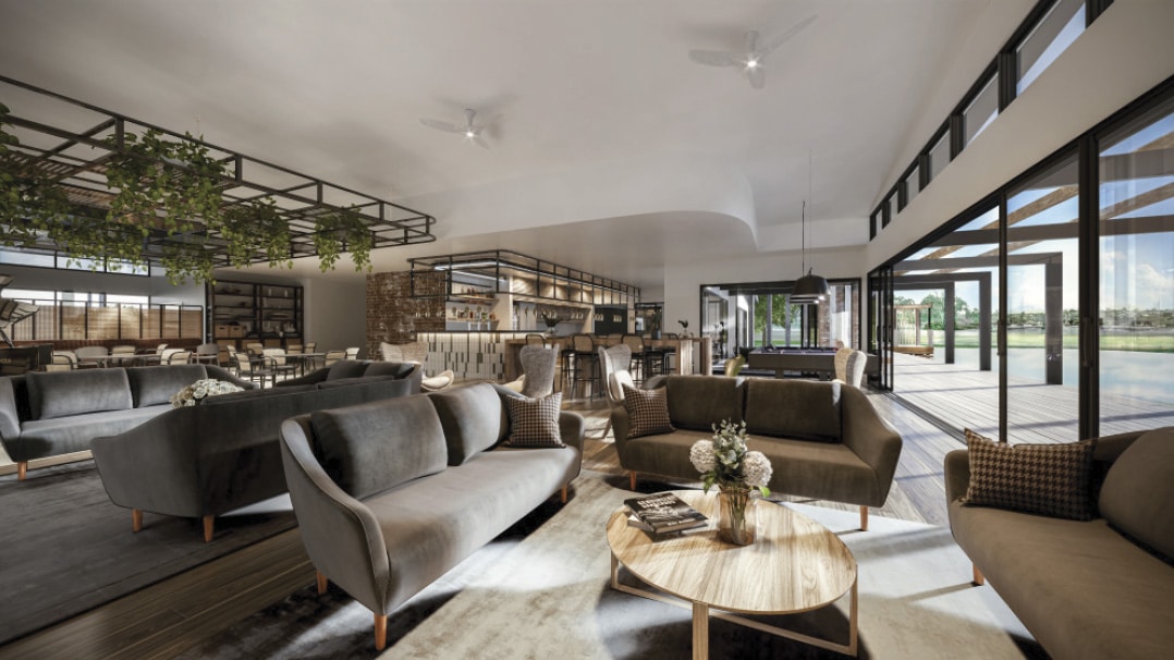 Majestic Tamworth - clubhouse lounge and bar artist impression