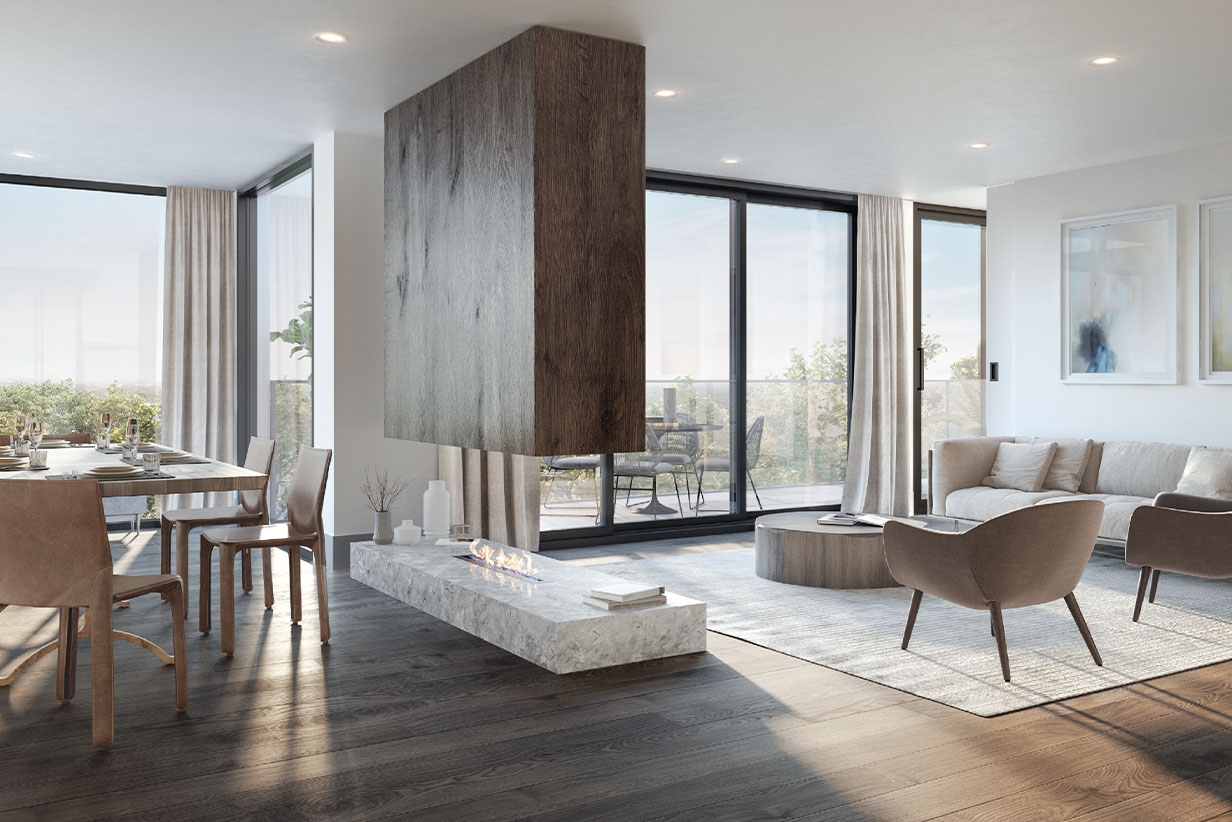 One Fell Swoop - apartment living and kitchen